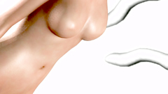 Asian hottie with no nipples gets screwed by horny tentacles