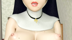 Watch hot 3d porn with a sexy and busty nun playing with her clit