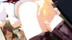 Watch how this amazing hentai hottie spreads her long legs in sexy stockings