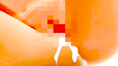 Sexy anime transsexual beauty makes her young gilrfriend suck on her dick