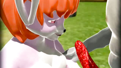 Some kissing and tender fucking in hot 3d movie with weird creatures