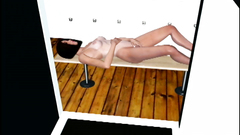 Outdoor masturbation by a stunning tanned brunette with a great figure