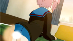 Anime school girl is horny and learns to how blow a dick