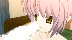 Flat chasted anime beauty in sexy stockings gets pounded in her tight holes