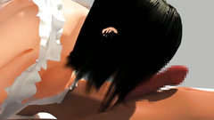 Amazing 3d babe with big boobs is giving a great blowjob