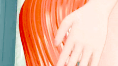 Skinny ass of a horny anime school girl looks hot and great to fuck