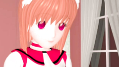 Skinny ass of a horny anime school girl looks hot and great to fuck