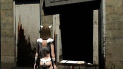 Electricity goes through the body of a stunning 3d princess with big boobs