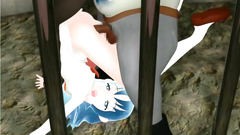 Imprisoned 3d beauty is fucked by two kinky ogres