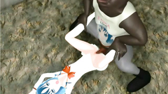 Imprisoned 3d beauty is fucked by two kinky ogres