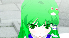 Kinky anime threesome with sweet and young school girl on girl fucking with a dude