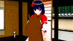 Kinky anime threesome with sweet and young school girl on girl fucking with a dude