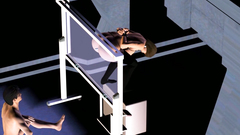 Outdoor BDSM action with a really busty 3d hottietied and banged hard