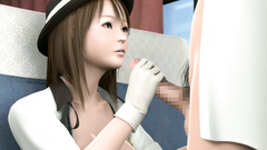 Asian beauty licks and kisses the dick of her horny partner in hot 3d porn