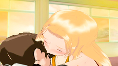 Kinky school girl blows a dick of her horny classmate