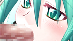 Forced mouth fucking for a cute anime princess in sexy black stockings