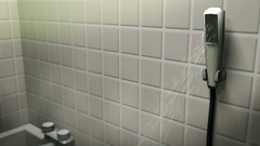 Kinky creature fucks young school girl in the toilet and bites on her soft nipples