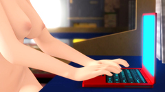 Sexy lesbian 3d girl dreams aboung having a shag with a hot brunette