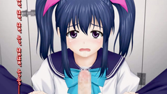 Great hentai porn with gorgeous school girl learning how to blow a dick