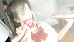 Blowjob by a gorgeous 3d beauty who likes sucking on many dick