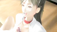 Blowjob by a gorgeous 3d beauty who likes sucking on many dick