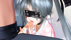 Brunette with big tits in scewed hard in hardcore blowjob 3d video