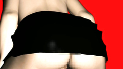 Double penetration porn with a gorgeous brunette on her knees