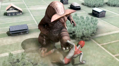 Awful creature penetrated holes of a young 3d female creature