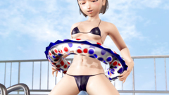 Cutie is banged near the pool in hot 3d porn outdoors