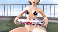 Outdoor 3d porn with fabulous young babe sexing near the pool
