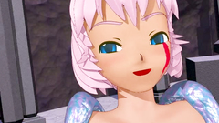 Gigant hottie is fucking a small boy and then other 3d beauty gets banged