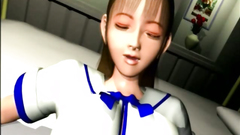 Sex in the kitchen with a yummy 3d girl and her horny lover