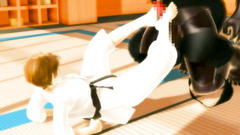 Cutie is pounded in all holes by a scary creature