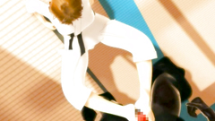 Cutie is pounded in all holes by a scary creature