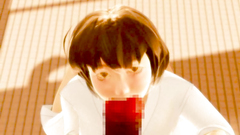 Cutie is pounded in all holes by a scary creature