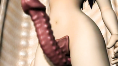 Tiny cunt of a busty 3d babe is pounded by tentacles and weird cocks