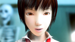 School girl blowjob a dick of a male in 3d porn