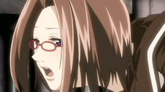 Young big titted hentai babe gets lot of cum in her mouth