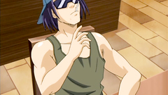 Cool young hentai blonde polishes his dick magnificent breasts