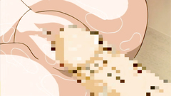 Cool young hentai blonde polishes his dick magnificent breasts