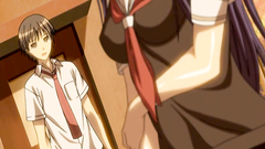 Sexy skinny hentai schoolgirl with cameltoe twat fucks with her classmates