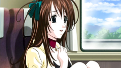 Lovely long-haired nurse shows her blowjob skills to the patient