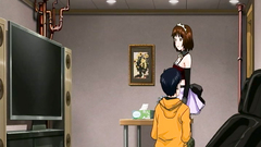 Short-haired big breasted hentai babe molested and seduced for sex