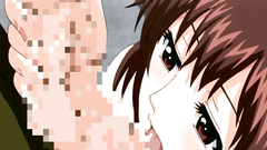 Short-haired big breasted hentai babe molested and seduced for sex