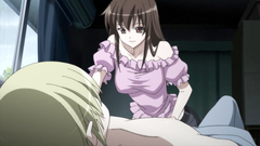 Slutty cartoon teen in nightgown rides a cock fo her boyfriend