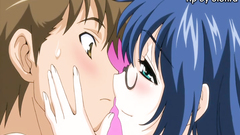 Lovely kissing between two naughty cartoon heroes