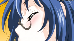 Lovely kissing between two naughty cartoon heroes