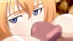 Titjob by two amazingly big tits of a gorgeous cartoon hottie