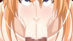 Titjob by two amazingly big tits of a gorgeous cartoon hottie