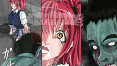 This blowjob looks rough but hentai beauty likes it this way